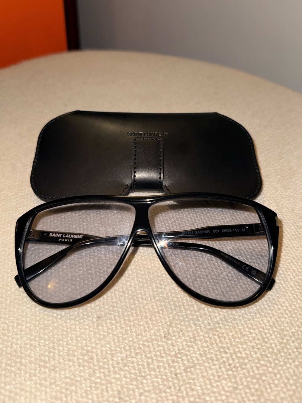 Saint Laurent - Aviator-style acetate sunglasses - Picture 4 of 7